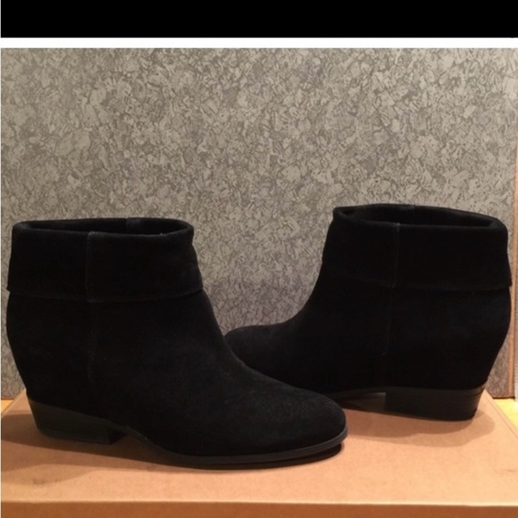 Franco Sarto Mako Black Suede Booties - Picture 3 of 8